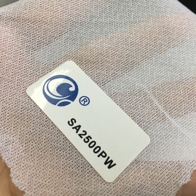 150 cm Breite Kreisförmiges Tricot Gewebt Fusible Zwischengeschirr für GAOXIN SA2500 in reinem Weiß
