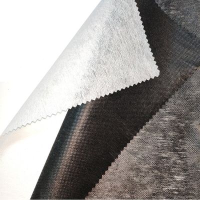 Nichtgewebte Fusible Interlining Gewicht 17-100gm Polyester/Nylon für Satingewebe